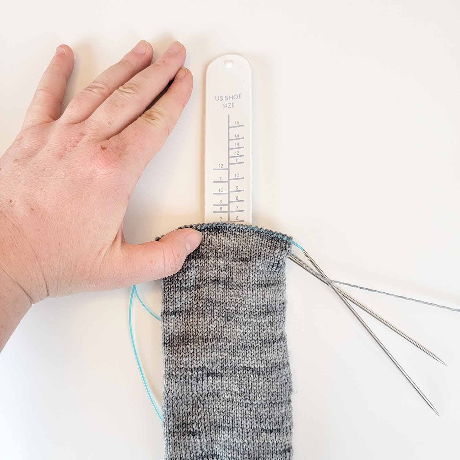 Sock Ruler - Sock Sizing Ruler