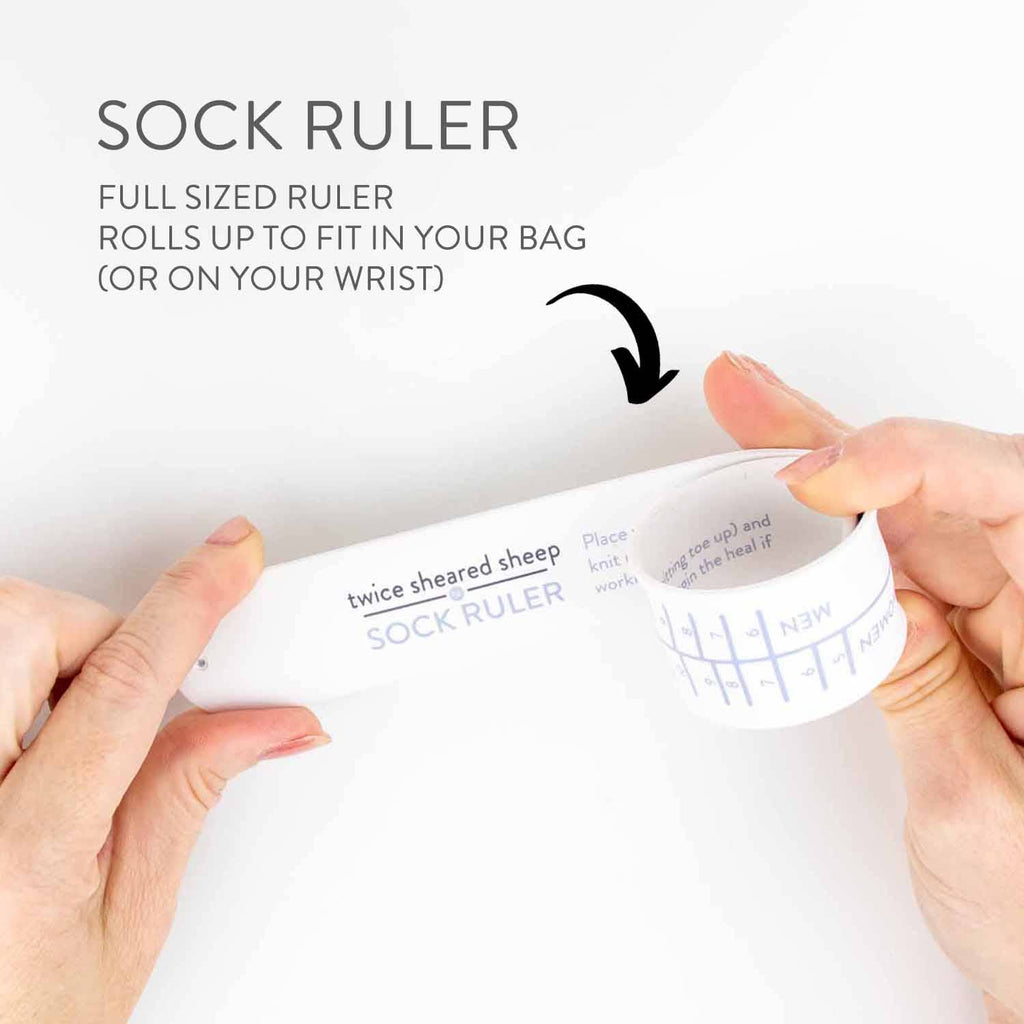 Sock Ruler - Sock Sizing Ruler