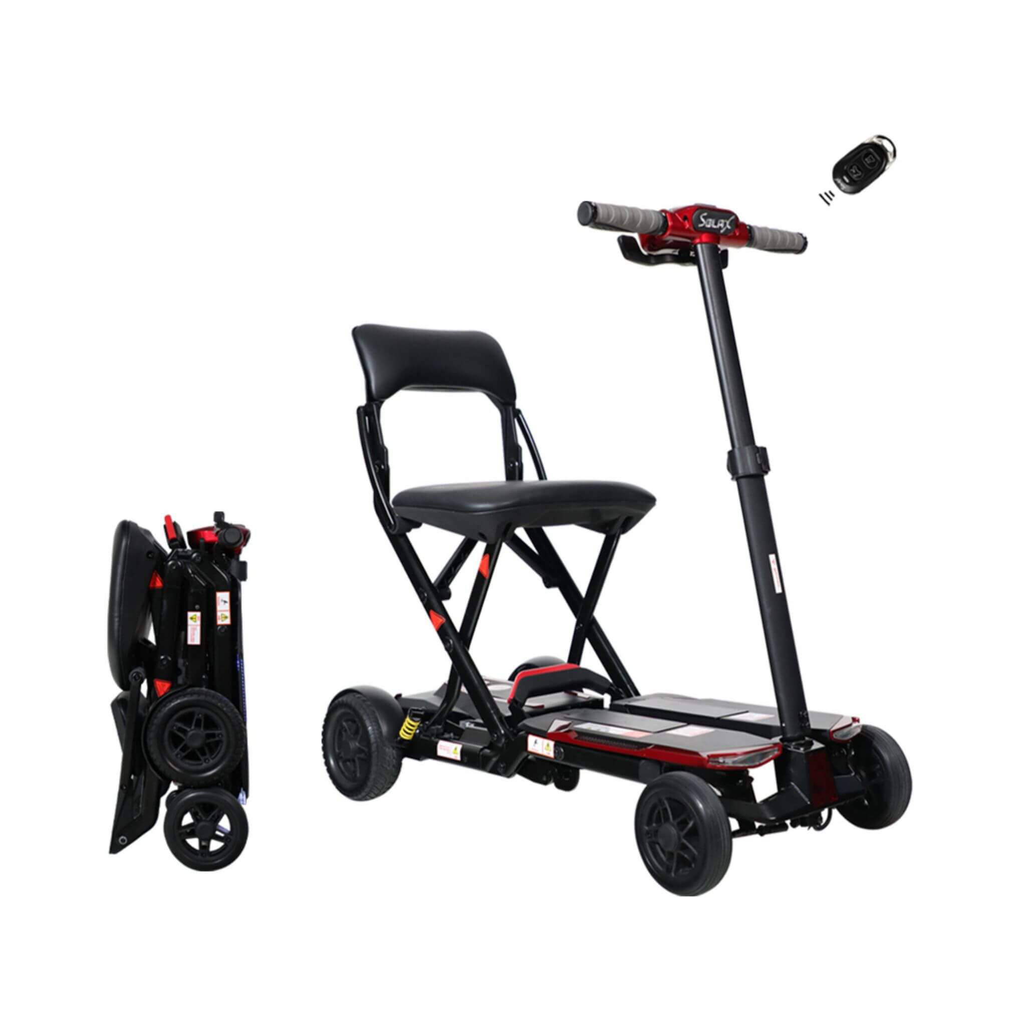 Ultra Lightweight 4-Wheel Folding Mobility Scooter With Remote