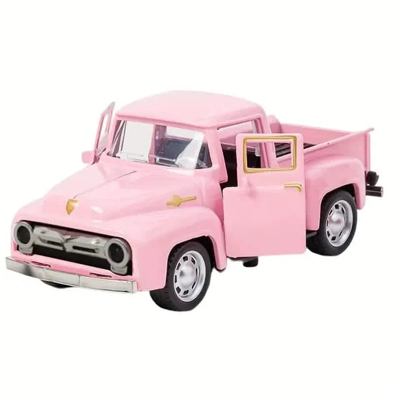 Vintage Mini Diecast  Truck Christmas Metal Farmhouse Decorative Tabletop Storage