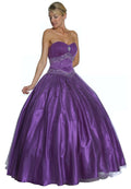 CLEARANCE - Juliet 1093 Princess Ball Gown Sweetheart Bead Lace Up Back